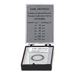 Karl DEUTSCH Kalibrierfolien-Satz, 6-teilig, Typ: A Karl DEUTSCH Kalibrierfolien-Satz, 6-teilig, Typ: A