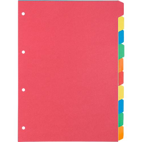 Kartonregister Schäfer Shop Select, 1er Pack, 4-fach Lochung, 160 g/qm Recyclingkarton, 10-teilig