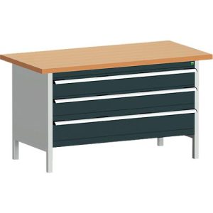 Kastenwerkbank cubio KW-1578-2.22, anthrazitgrau Kastenwerkbank cubio KW-1578-2.22, anthrazitgrau