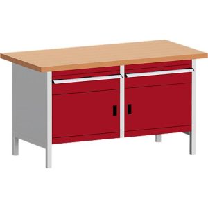 Kastenwerkbank KW-1578-2.4, purpurrot Kastenwerkbank KW-1578-2.4, purpurrot