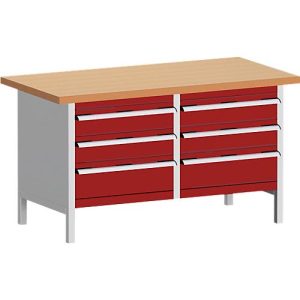 Kastenwerkbank KW-1578-2.5, purpurrot Kastenwerkbank KW-1578-2.5, purpurrot