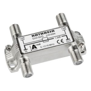 Kathrein F-Abzweiger 2f. 5-1218 MHz 12,5dB EAD 02/G Kathrein F-Abzweiger 2f. 5-1218 MHz 12,5dB EAD 02/G
