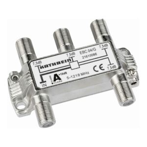 Kathrein Verteiler 4f. 5-1218 MHz 7,5dB EBC 04/G Kathrein Verteiler 4f. 5-1218 MHz 7,5dB EBC 04/G