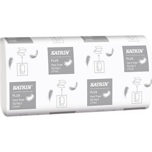 KATRIN Z-Falthandtücher, hochweiß, 2-lagig, 2 x 18 g/m², 224 x 230 mm, Handy-Pack mit Griff, 4000 Stück KATRIN Z-Falthandtücher, hochweiß, 2-lagig, 2 x 18 g/m², 224 x 230 mm, Handy-Pack mit Griff, 4000 Stück