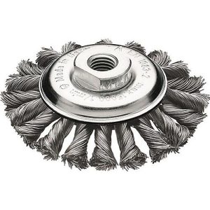 Kegelbürste D.115mm M14 Drahtstärke 0,5mm Stahldraht 12mm Kegelbürste D.115mm M14 Drahtstärke 0,5mm Stahldraht 12mm