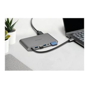 Kensington UH1440P – Dockingstation – USB-C 3.2 Gen 1 / Thunderbolt 3 / Thunderbolt 4 – DP, HDMI, VGA – 1GbE Kensington UH1440P – Dockingstation – USB-C 3.2 Gen 1 / Thunderbolt 3 / Thunderbolt 4 – DP, HDMI, VGA – 1GbE
