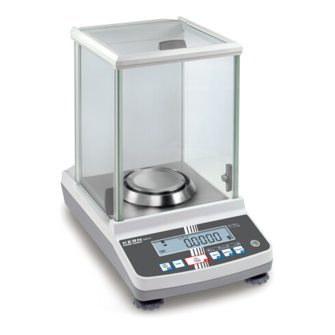 Kern Analysenwaage ABJ 220-4NM+C kalibriert, Wägebereich 220 g, Ablesbarkeit 0,1 mg