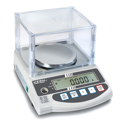 Kern Präzisionswaage EW 620-3NM+C kalibriert, Wägebereich 620 g, Ablesbarkeit 0,001 g