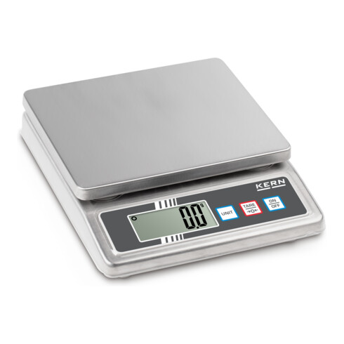 Kern Tischwaage FOB 5K-3NS+C kalibriert, Wägebereich 5000 g, Ablesbarkeit 1 g