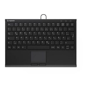 KeySonic KSK-5211ELU – Tastatur – mini – mit 2-Tasten-Touchpad – hinterleuchtet – USB KeySonic KSK-5211ELU – Tastatur – mini – mit 2-Tasten-Touchpad – hinterleuchtet – USB
