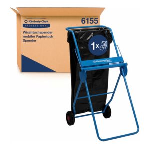 Kimberly-Clark Professional Wischtuchspender mobiler Papiertuch Spender, Blau Kimberly-Clark Professional Wischtuchspender mobiler Papiertuch Spender, Blau