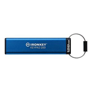 Kingston IronKey Keypad 200 – USB-Flash-Laufwerk – verschlüsselt – 128 GB – USB 3.2 Gen 1 Kingston IronKey Keypad 200 – USB-Flash-Laufwerk – verschlüsselt – 128 GB – USB 3.2 Gen 1