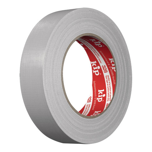 Kip Gewebeband Extra 328 hellgrau L.25m B.30mm Rl.