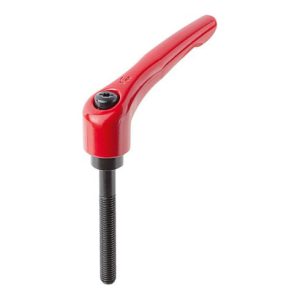 KIPP Klemmhebel Gr.5 M12x70, zink rot RAL3003 kunststoffbeschichtet, Stahl brüniert KIPP Klemmhebel Gr.5 M12x70, zink rot RAL3003 kunststoffbeschichtet, Stahl brüniert