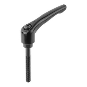 KIPP Klemmhebel Gr.5 M12x70, zink schwarz seidenmatt kunststoffbeschichtet, Stahl brüniert KIPP Klemmhebel Gr.5 M12x70, zink schwarz seidenmatt kunststoffbeschichtet, Stahl brüniert