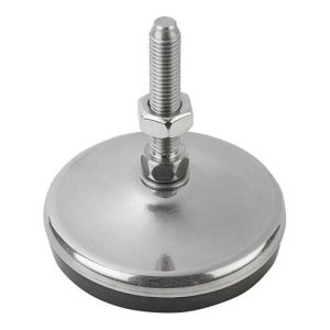KIPP Stellfuß, Form A M20x150, D=100, Edelstahl, Gummi KIPP Stellfuß, Form A M20x150, D=100, Edelstahl, Gummi