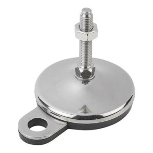 KIPP Stellfuß, Form B M14x150, D=80, Edelstahl, Gummi KIPP Stellfuß, Form B M14x150, D=80, Edelstahl, Gummi