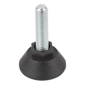 KIPP Stellfuß rund mit Sechskant M10x30, D=47, Polyamid, Stahl KIPP Stellfuß rund mit Sechskant M10x30, D=47, Polyamid, Stahl