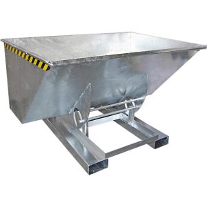 Kippbehälter AK 150, mit Abrollsystem, 1500 l, 1000 kg, L 1420 x B 2280 x H 1070 mm, verzinkt Kippbehälter AK 150, mit Abrollsystem, 1500 l, 1000 kg, L 1420 x B 2280 x H 1070 mm, verzinkt