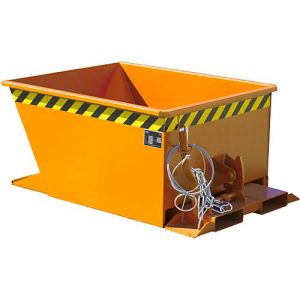 Kippbehälter GU-RZ30, für Routenzüge, Kipp- und Rutschsicherung, 300 l, RAL 2000 gelb Kippbehälter GU-RZ30, für Routenzüge, Kipp- und Rutschsicherung, 300 l, RAL 2000 gelb