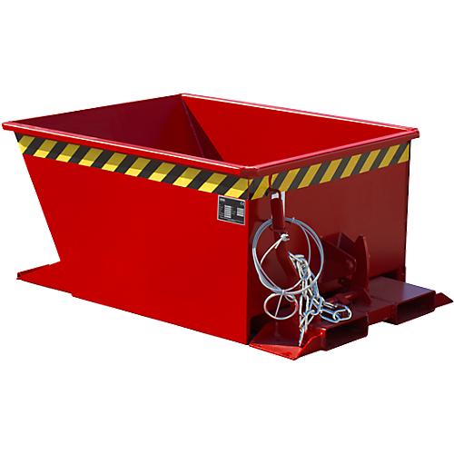 Kippbehälter GU-RZ30, für Routenzüge, Kipp- und Rutschsicherung, 300 l, RAL 3000 rot