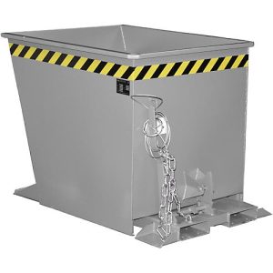 Kippbehälter GU-RZ55, für Routenzüge, Kipp- und Rutschsicherung, 550 l, RAL 7005 grau Kippbehälter GU-RZ55, für Routenzüge, Kipp- und Rutschsicherung, 550 l, RAL 7005 grau