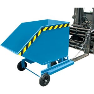 Kippbehälter mit Rollen Typ KW-ET 1000, blau Kippbehälter mit Rollen Typ KW-ET 1000, blau