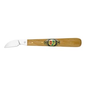 Kirschen Kerbschnitzmesser mit Holzheft mit langer schräger Schneide Kirschen Kerbschnitzmesser mit Holzheft mit langer schräger Schneide