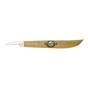 Kirschen Kerbschnitzmesser mit Holzheft mit rundem Rücken, gerader Schneide Kirschen Kerbschnitzmesser mit Holzheft mit rundem Rücken, gerader Schneide