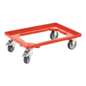 Kistenroller Trgf.250kg Gummi-Bereifung L605xB405mm Ku.rot ALLIT Kistenroller Trgf.250kg Gummi-Bereifung L605xB405mm Ku.rot ALLIT