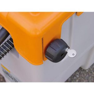 Klappdeckelverschluss für mobile Tankstellen CEMO Schmierstoff- und DT-Mobil Easy bis 200 l, inkl. 2 Schlüssel Klappdeckelverschluss für mobile Tankstellen CEMO Schmierstoff- und DT-Mobil Easy bis 200 l, inkl. 2 Schlüssel