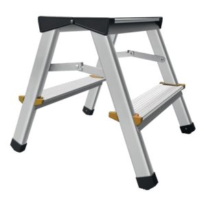 Klapptritt Stufen 2 Plattform-H.390mm Alu.m.Anti-Rutsch-Riffelung Klapptritt Stufen 2 Plattform-H.390mm Alu.m.Anti-Rutsch-Riffelung