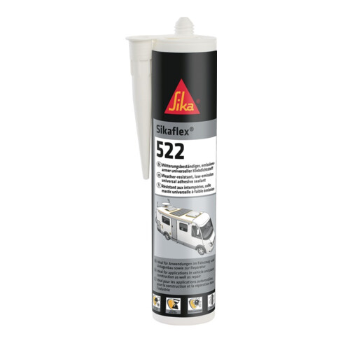 Kleb- u.Dichtstoff Sikaflex®-522 stahlgrau 300ml SIKAFLEX