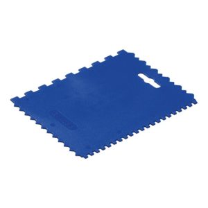 Kleberspachtel L.177mm B.130mm Zahn 4x4x4 mm/8x8x8mm Ku.(PP) Kleberspachtel L.177mm B.130mm Zahn 4x4x4 mm/8x8x8mm Ku.(PP)