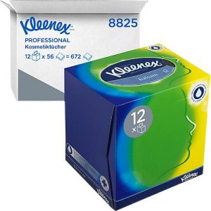 Kleenex® Kosmetiktücher 8825, 3-lagig, 1 Box = 56 Tücher, 12er Packung, weiß Kleenex® Kosmetiktücher 8825, 3-lagig, 1 Box = 56 Tücher, 12er Packung, weiß