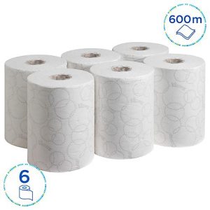 Kleenex® Rollenpapiertücher Ultra Slimroll 6781, 2-lagig, 6 Rollen á 100 m, weiß Kleenex® Rollenpapiertücher Ultra Slimroll 6781, 2-lagig, 6 Rollen á 100 m, weiß