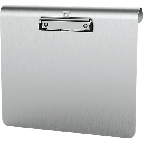 Klemmbrett Maul MAULmedic, Format DIN A4 , Querformat, Klemmweite 8 mm, auch zum Aufhängen, Aluminium, silber