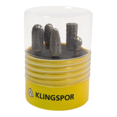 Klingspor HF100BOX5 Fräser / Set, 9,6 x 6 mm Kreuzverzahnung
