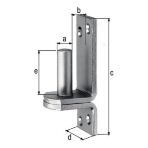 Kloben auf Platte 16x13mm VA GAH Kloben auf Platte 16x13mm VA GAH