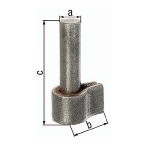 Kloben z.Anschweißen 13x24mm STA roh GAH Kloben z.Anschweißen 13x24mm STA roh GAH