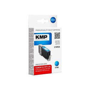 KMP C107CX – Hohe Ergiebigkeit – Cyan – Tintenpatrone (Alternative zu: Canon CLI-571CXL, Canon 0332C001) KMP C107CX – Hohe Ergiebigkeit – Cyan – Tintenpatrone (Alternative zu: Canon CLI-571CXL, Canon 0332C001)