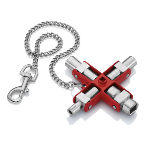 KNIPEX 00 11 06 Universal-Schlüssel für gängige Schränke und Absperrsysteme 90 mm