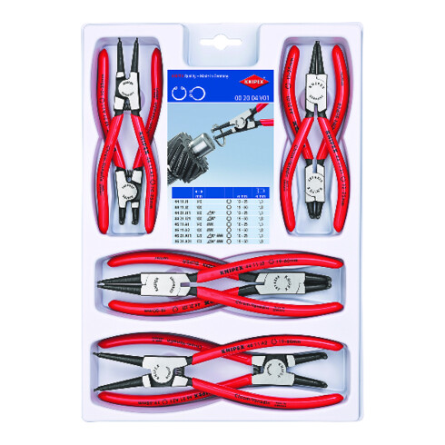 KNIPEX 00 20 04 V01 Sicherungsringzangen-Set 300 mm
