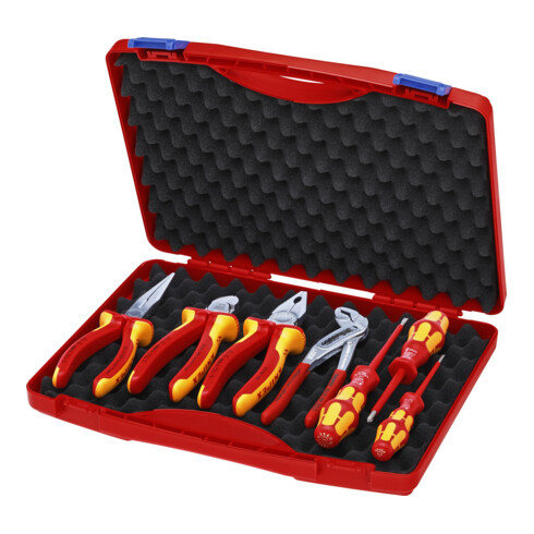 KNIPEX 00 21 15 Werkzeug-Box ''RED'' Elektro Set 2 325 mm