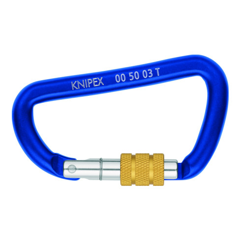 KNIPEX 00 50 03 T BK Materialkarabiner 81 mm