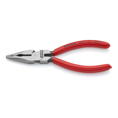 KNIPEX 08 21 145 Spitz-Kombizange schwarz atramentiert 145 mm