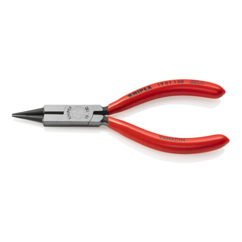 KNIPEX 19 01 130 Rundzange mit Schneide (Schmuckbiegezange) schwarz atramentiert 130 mm