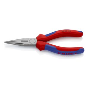 KNIPEX 25 02 160 Flachrundzange mit Schneide (Radiozange) schwarz atramentiert 160 mm KNIPEX 25 02 160 Flachrundzange mit Schneide (Radiozange) schwarz atramentiert 160 mm