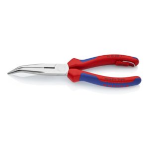 KNIPEX 26 25 200 T Flachrundzange mit Schneide (Storchschnabelzange) verchromt 200 mm KNIPEX 26 25 200 T Flachrundzange mit Schneide (Storchschnabelzange) verchromt 200 mm
