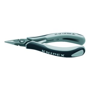 KNIPEX 34 22 130 ESD Präzisions-Elektronik-Greifzange ESD brüniert 135 mm